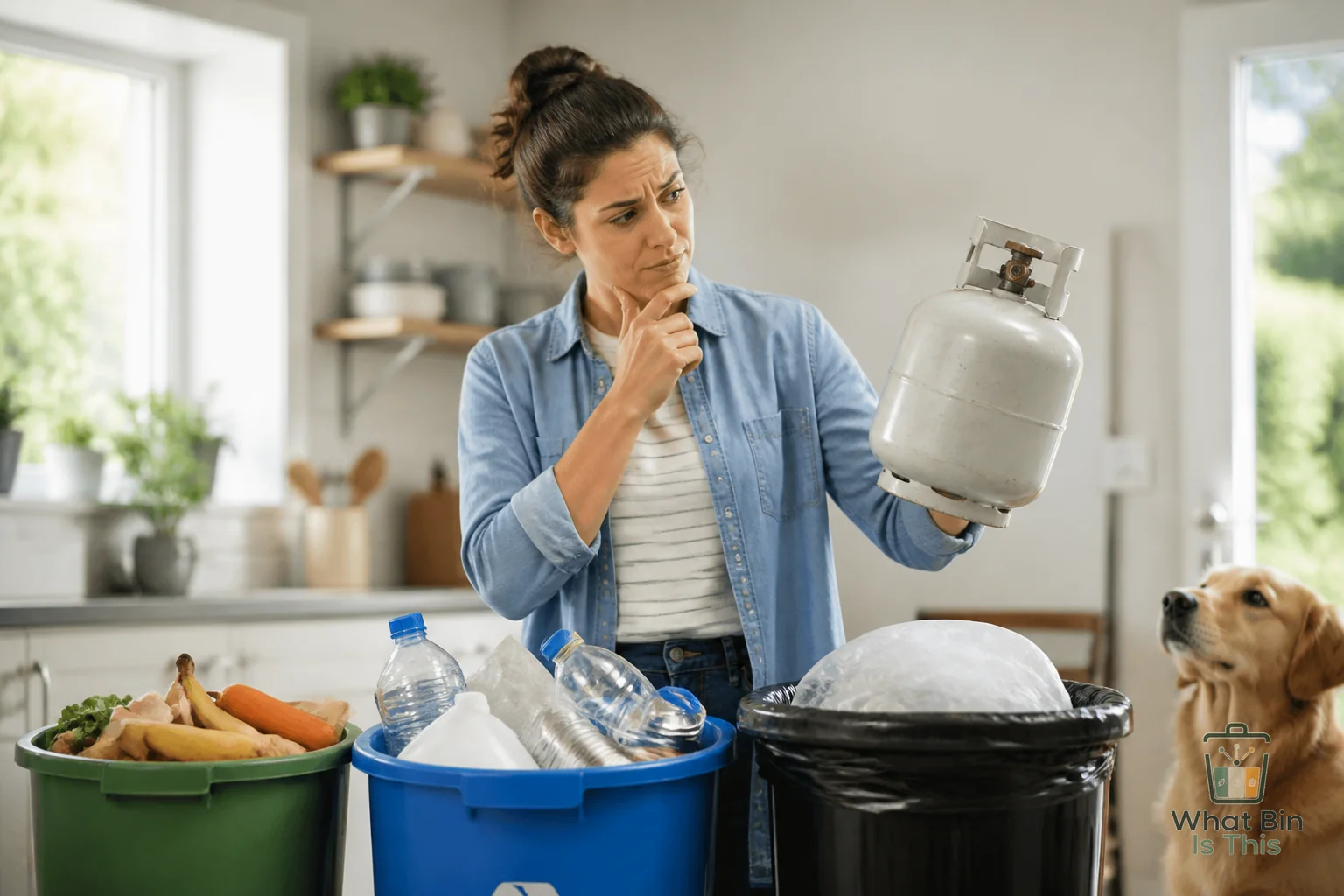 Can empty propane tanks go in the trash?
